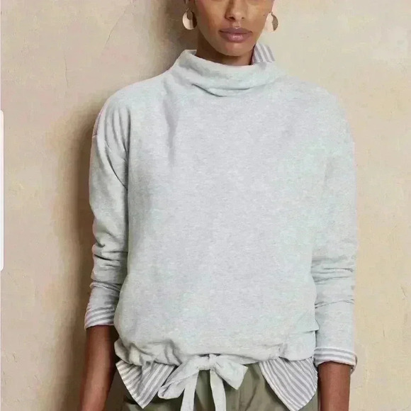 Banana Republic Tie-Waist Oversized Sweatshirt - Picture 9 of 10